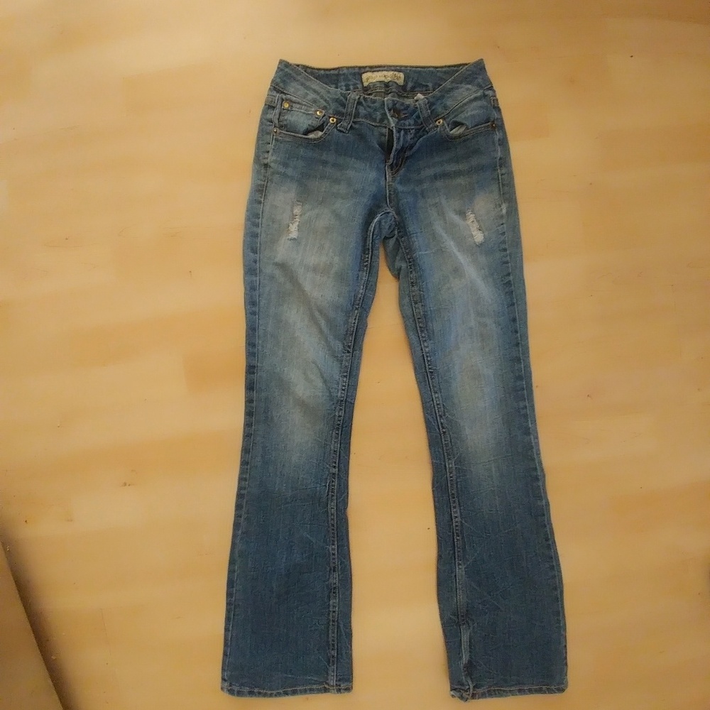 Womens Distressed Paris Blues Jeans size 1